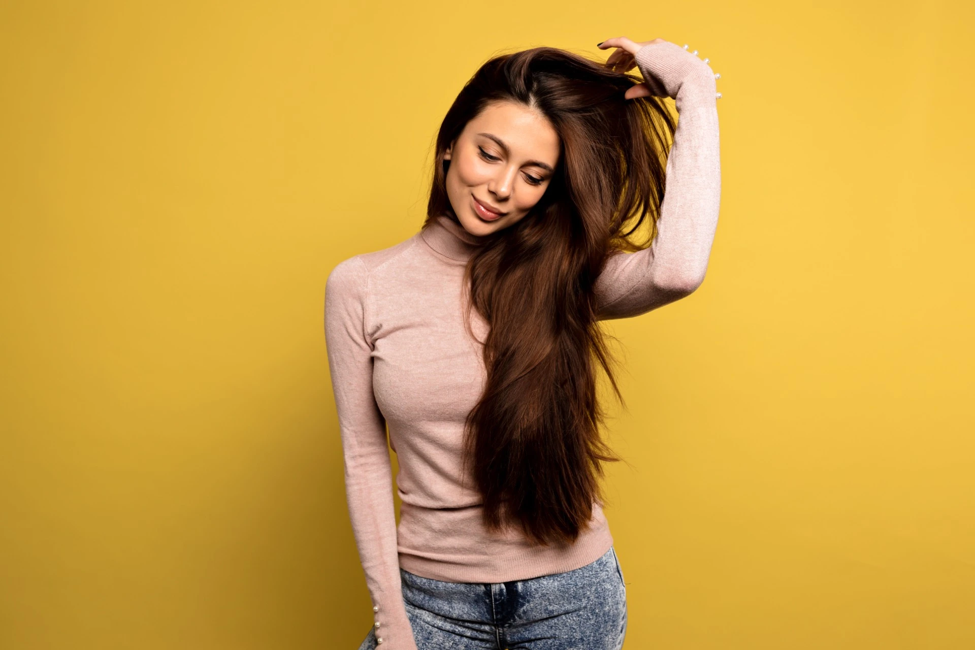 Mujer cabello largo mujer-cabello-largo